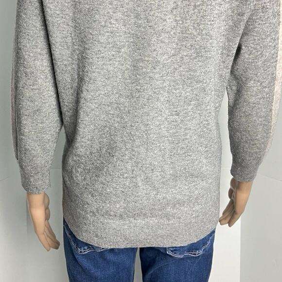 J. Crew Vintage Cashmere Wool Blend Floral Appliqué Women's Sweater - Picture 8 of 10